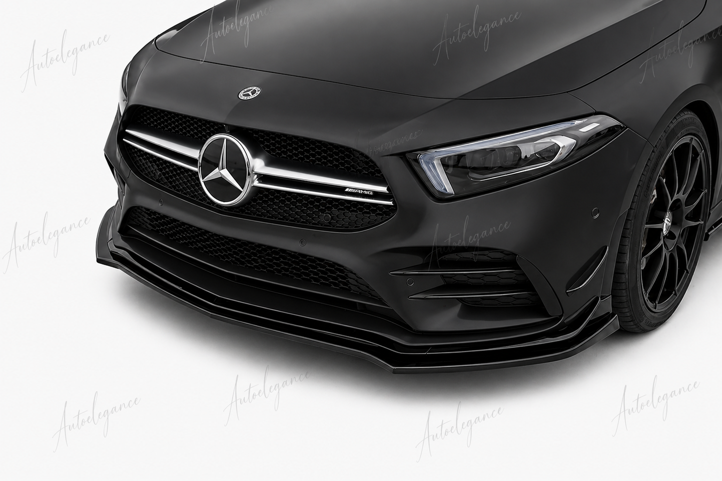 🔥ART.0066 SPLITTER ADATTO PER MERCEDES CLASSE A W177 AMG NERO LUCIDO🔥