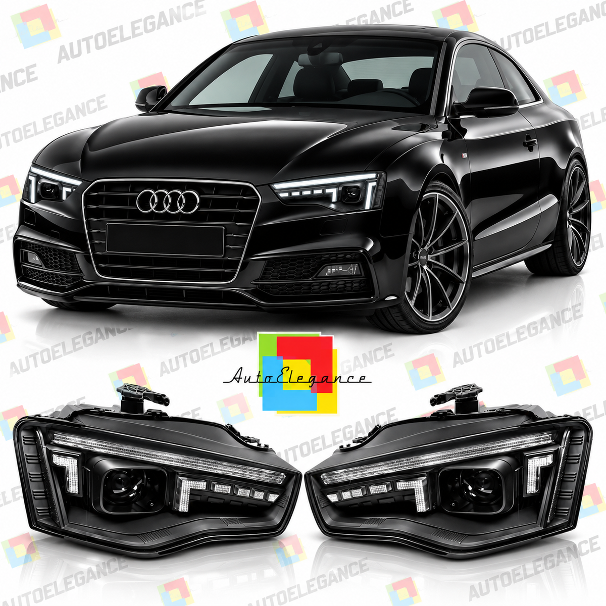 💕ART.10641 FARI ANTERIORI ADATTO PER AUDI A5 11-16💕