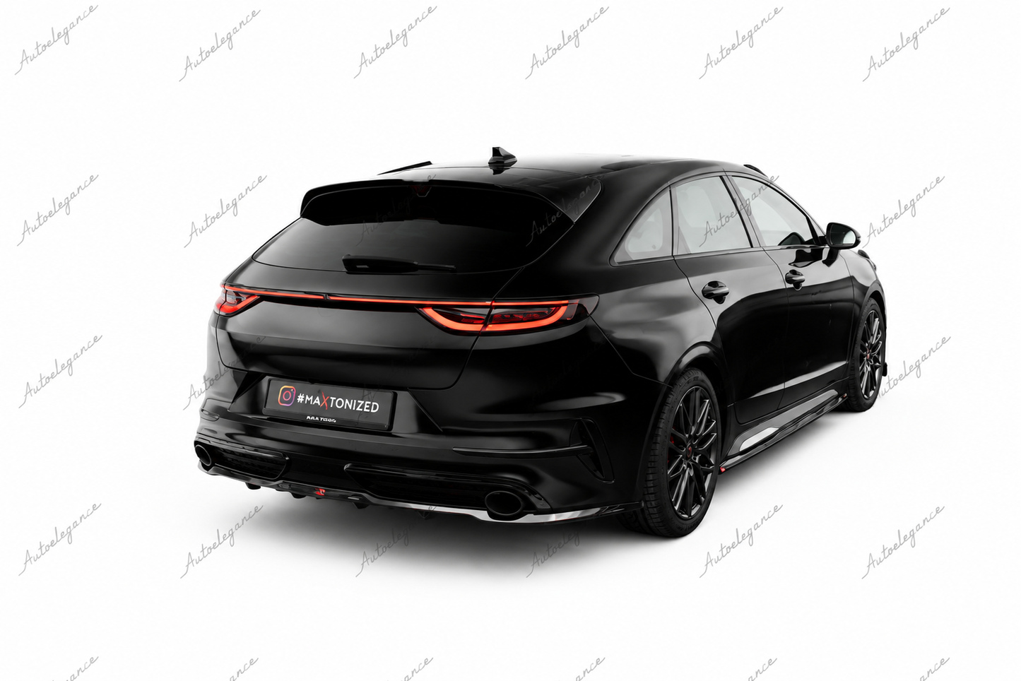 🔥ART.9812 SPLITTER POSTERIORE CON BARRE VERTICALI KIA PROCEED GT Mk1 FACELIFT🔥