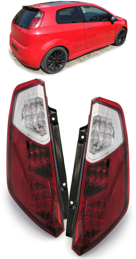 FIAT GRANDE PUNTO 199 2005-2009 FARI POSTERIORI LED LOOK SPORTIVO