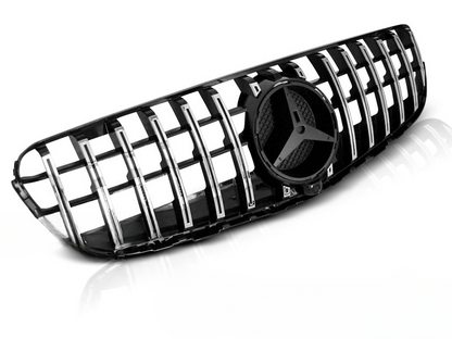 GRIGLIA SPORT NERO LUCIDO CROMATA ADATTA PER MERCEDES GLC W253 15-18