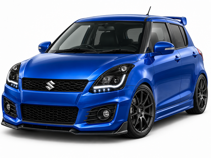 💕 Fari Anteriori Adatti per Suzuki Swift V 10-16 Tube Light LED Neri 💕