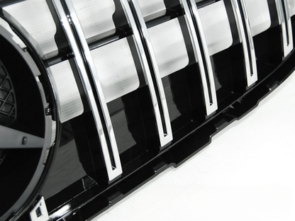 GRIGLIA SPORT NERO LUCIDO CROMATA ADATTA PER MERCEDES GLC W253 15-18