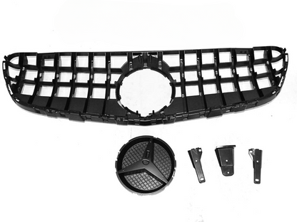 GRIGLIA SPORT NERO LUCIDO CROMATA ADATTA PER MERCEDES GLC W253 15-18