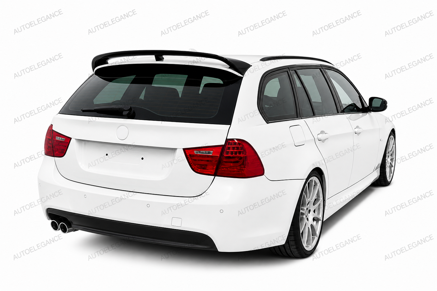 💫ART.9777 Spoiler sul Tetto Nero Lucido ABS per BMW E91 Touring 2004 - 2011💫