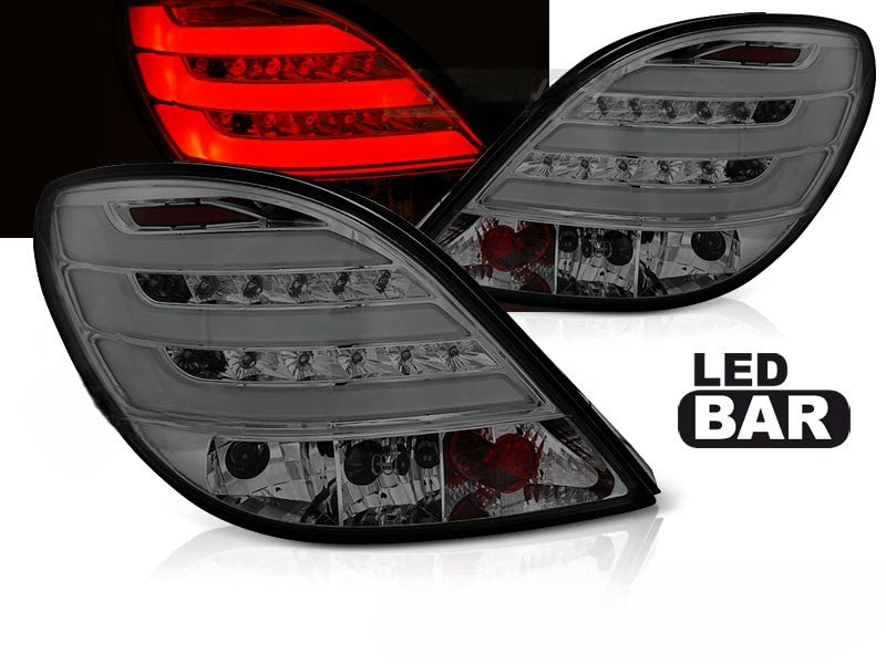 😎FARI POSTERIORI BARRA LED FUMÉ ADATTO PER PEUGEOT 207 3D/5D 05.06-06.09😎