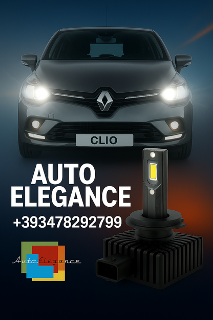 💕COPPIA LAMPADE D1S LED DA XENON A LED PER  RENAULT CLIO 3 💕