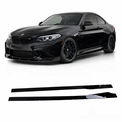 💕ART.10273 SOTTO MINIGONNE M Performance BMW 2 F87 Coupe 15-21 NERO LUCIDO💕