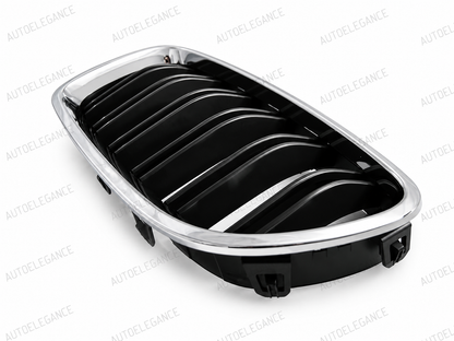 💫ART.10060 GRIGLIA NERA CROMATA LOOK SPORTIVO PER BMW F10 / F11 10-16💫