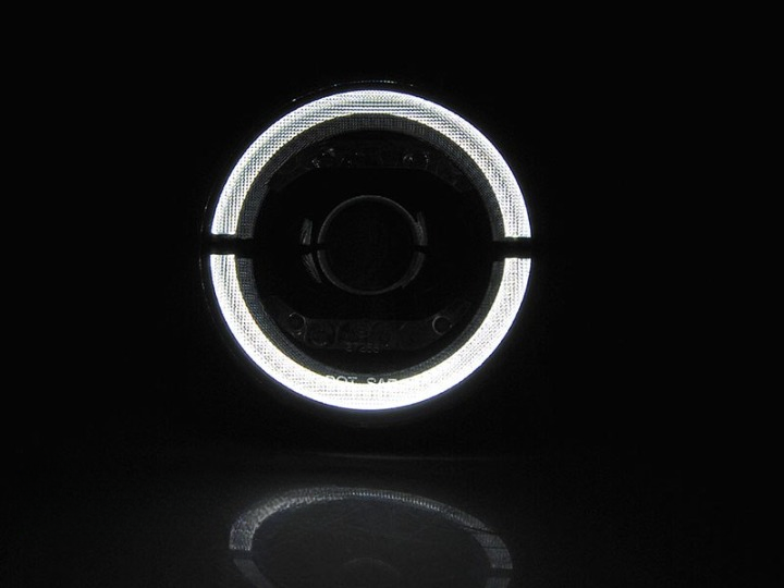 💫ART.6281 FARI OCCHI D'ANGELO LED NERI per JEEP WRANGLER 1996-2018💫