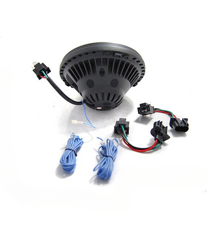💕 Fari Anteriori Adatto per Jeep Wrangler TJ LJ JK 96-18 LED Angel Eyes Neri 💕