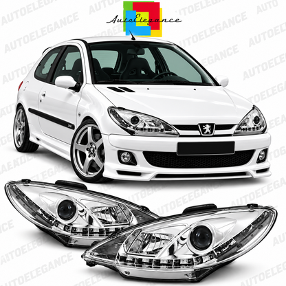 ART.11093 FARI  ANTERIORI ADATTO PER PEUGEOT 206 10.98-02
