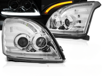 💫ART.6547 TUBO LUCE SEQ LED CROMATO TOYOTA LAND CRUISER 120 03-09💫