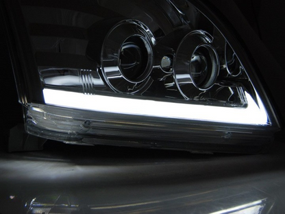 💫ART.6547 TUBO LUCE SEQ LED CROMATO TOYOTA LAND CRUISER 120 03-09💫