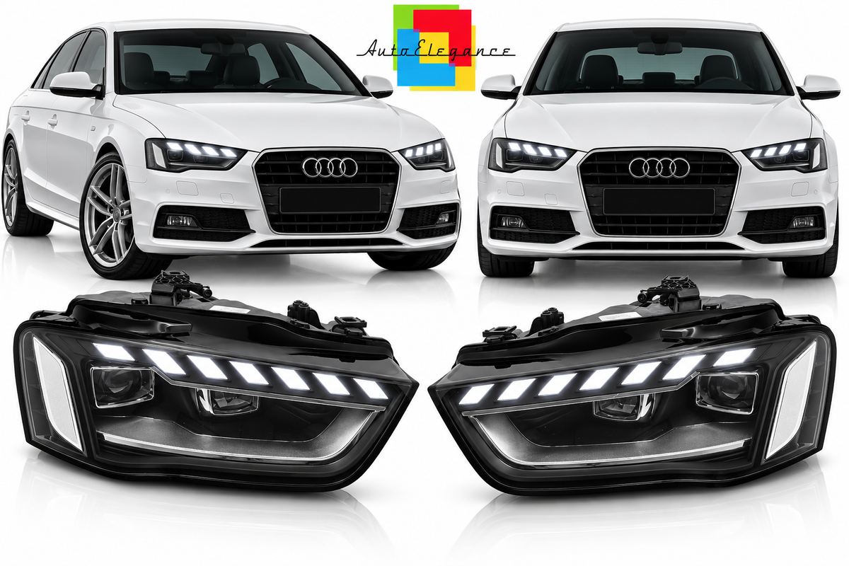 FARI FULL LED DRL ADATTI PER AUDI A4 B8 12-15