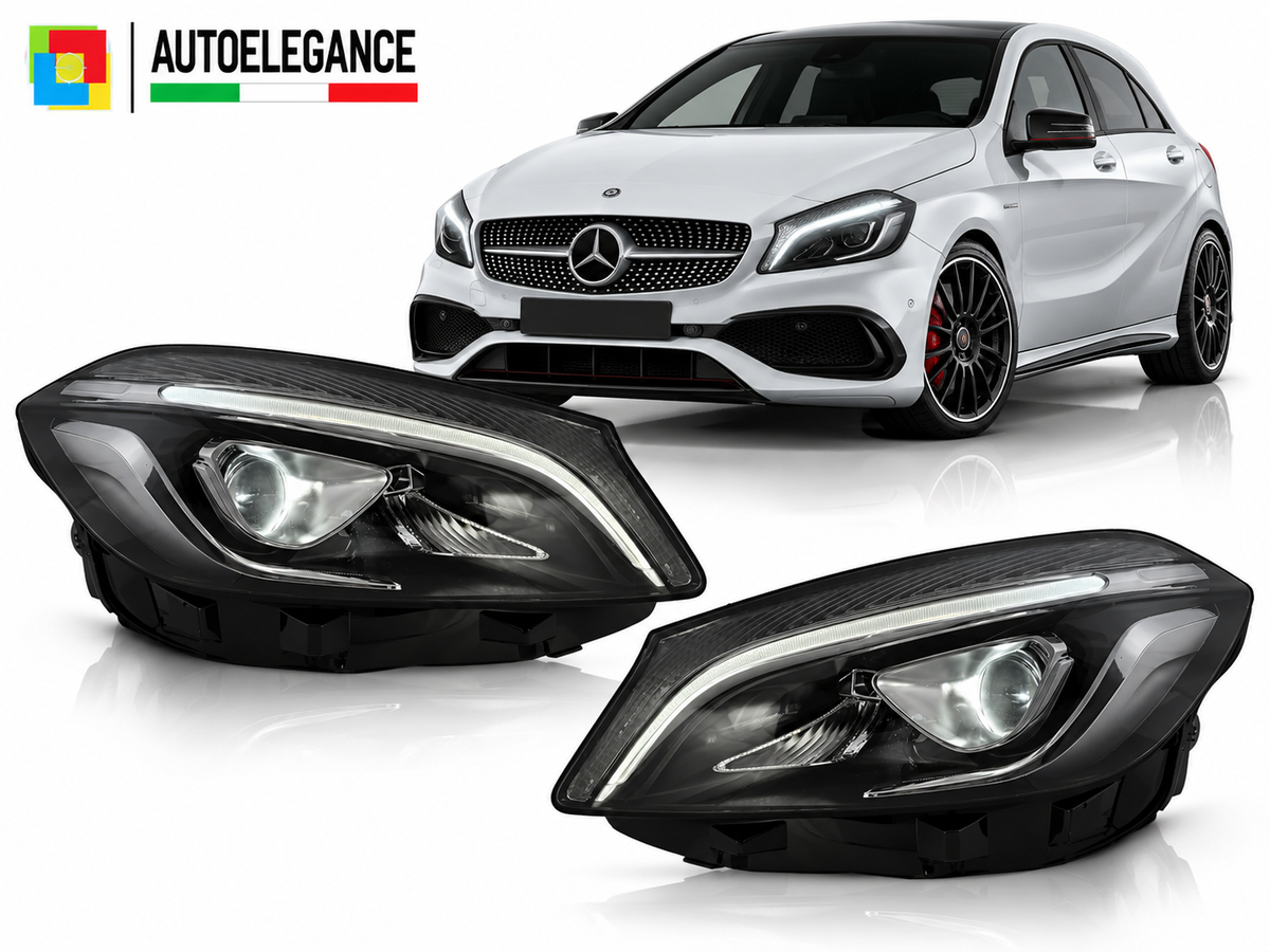 Fari Full LED adatti solo per Mercedes Classe A W176 (2012-2018) per fari alogen
