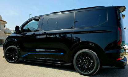 👉ART9723 SET PARAFANGHI NERO LUCIDO ADATTO PER FORD TOURNEO TRANSIT CUSTOM 23👈
