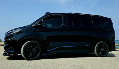 👉ART9723 SET PARAFANGHI NERO LUCIDO ADATTO PER FORD TOURNEO TRANSIT CUSTOM 23👈