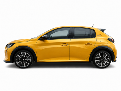 👉Minigonne Laterali V.2 per Peugeot 208 Mk2 (2019+) –ABS Nero Lucido👈