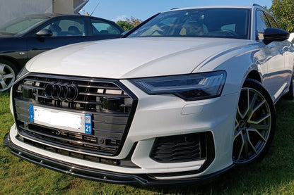 SPLITTER A6 C8 2018+ S6 NERO LUCIDO