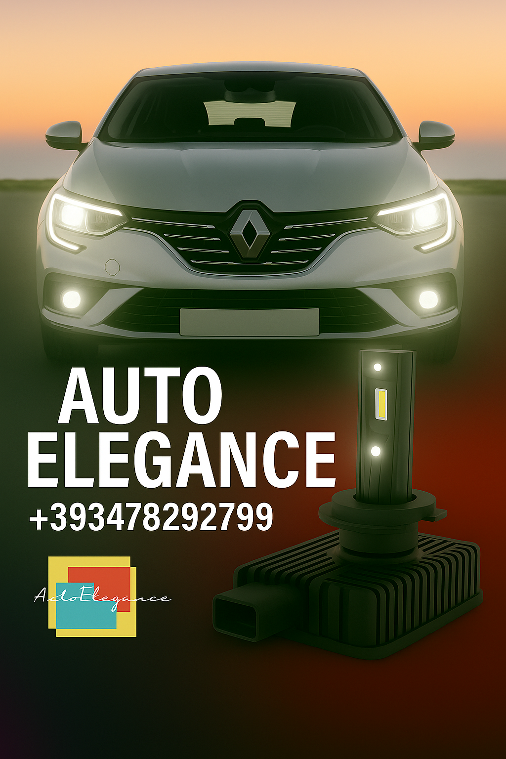 COPPIA LAMPADE D2S LED DA XENON A LED PER   RENAULT  Megane III