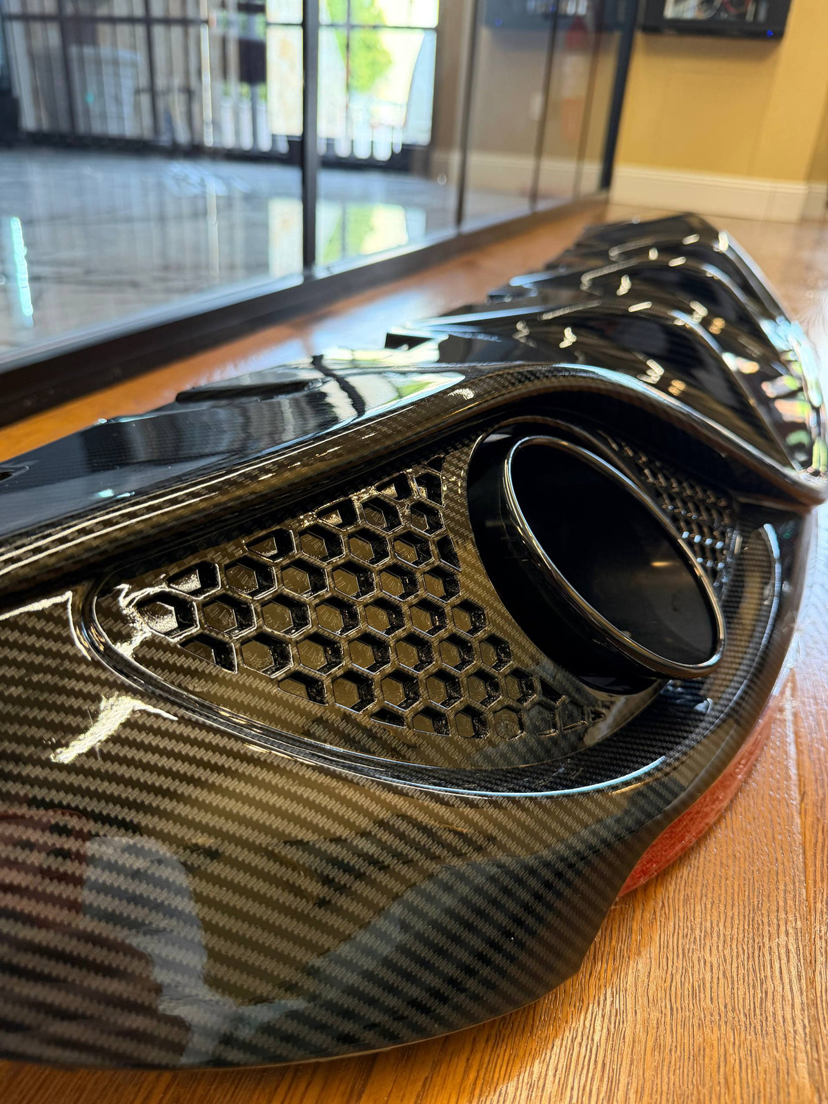👉ART.10550 Diffusore Alfa Romeo Giulia look carbonio+TERMINALI NERI👈