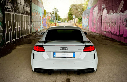 0959 SPOILER RSTT 8J TT FV A5 A6 A7 BERLINA LOOK RS NERO LUCIDO