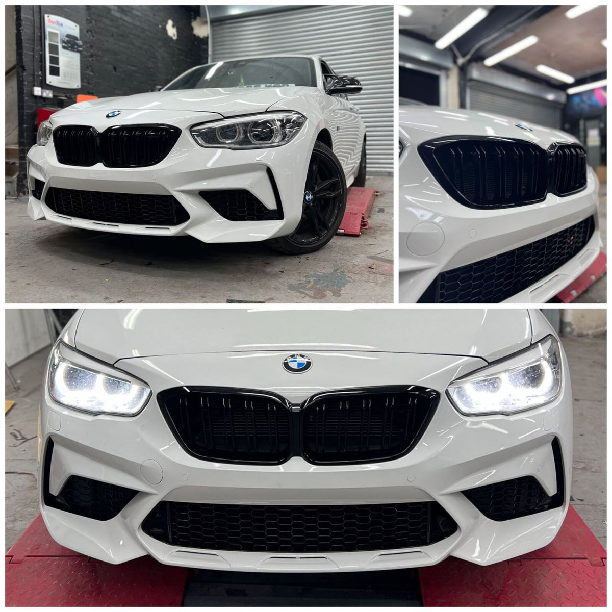 👉ART.1527 PARAURTI ANTERIORE BMW SERIE 1 F20 F21 2015-2018 LCI LOOK M2👈