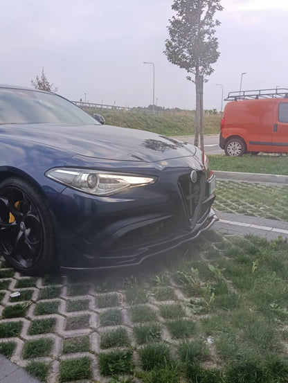 👉ART.0393 Splitter per Alfa Romeo Giulia 15-19 STANDARD/VELOCE NERO LUCIDO👈