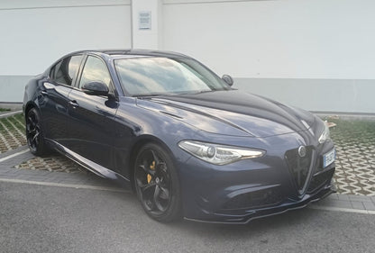 👉ART.0393 Splitter per Alfa Romeo Giulia 15-19 STANDARD/VELOCE NERO LUCIDO👈