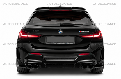 💫Flaps Posteriori 2 pezzi Nero lucido Per BMW 1 M-Pack / M135i F40 2019-2024💫