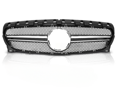 GRIGLIA NERA ARGENTO SPORT LOOK ADATTO PER  MERCEDES CLA W117 13-19