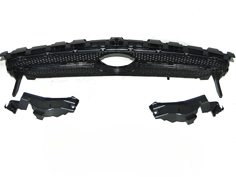 GRIGLIA NERA ARGENTO SPORT LOOK ADATTO PER  MERCEDES CLA W117 13-19