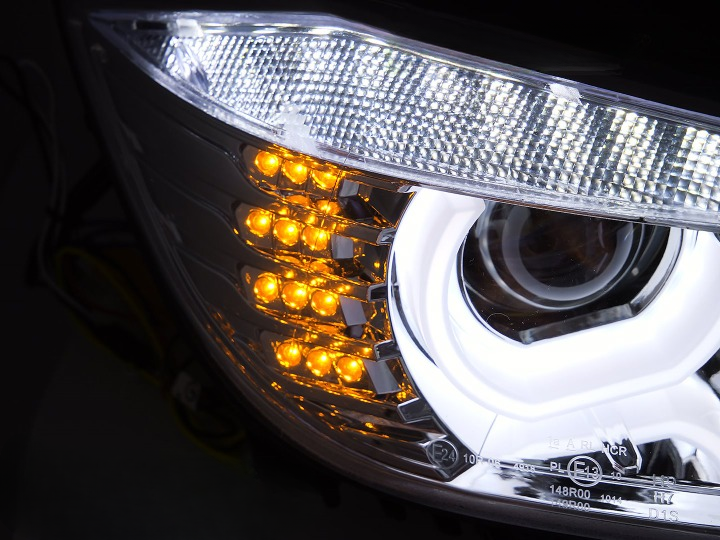 💕ART.10569 FARI ANTERIORI ADATTO PER BMW 3 F30/F31 10.11 - 05.15 CHROME💕