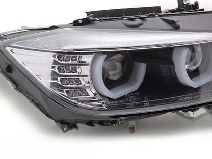 ART.5484 FARI ANTERIORI  BMW SERIE 3 F30/F31 10.11 - 05.15 U-TYPE HID BLACK