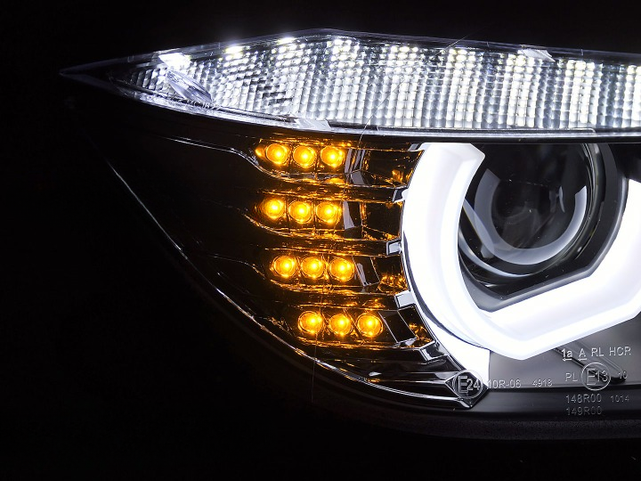 ART.5484 FARI ANTERIORI  BMW SERIE 3 F30/F31 10.11 - 05.15 U-TYPE HID BLACK