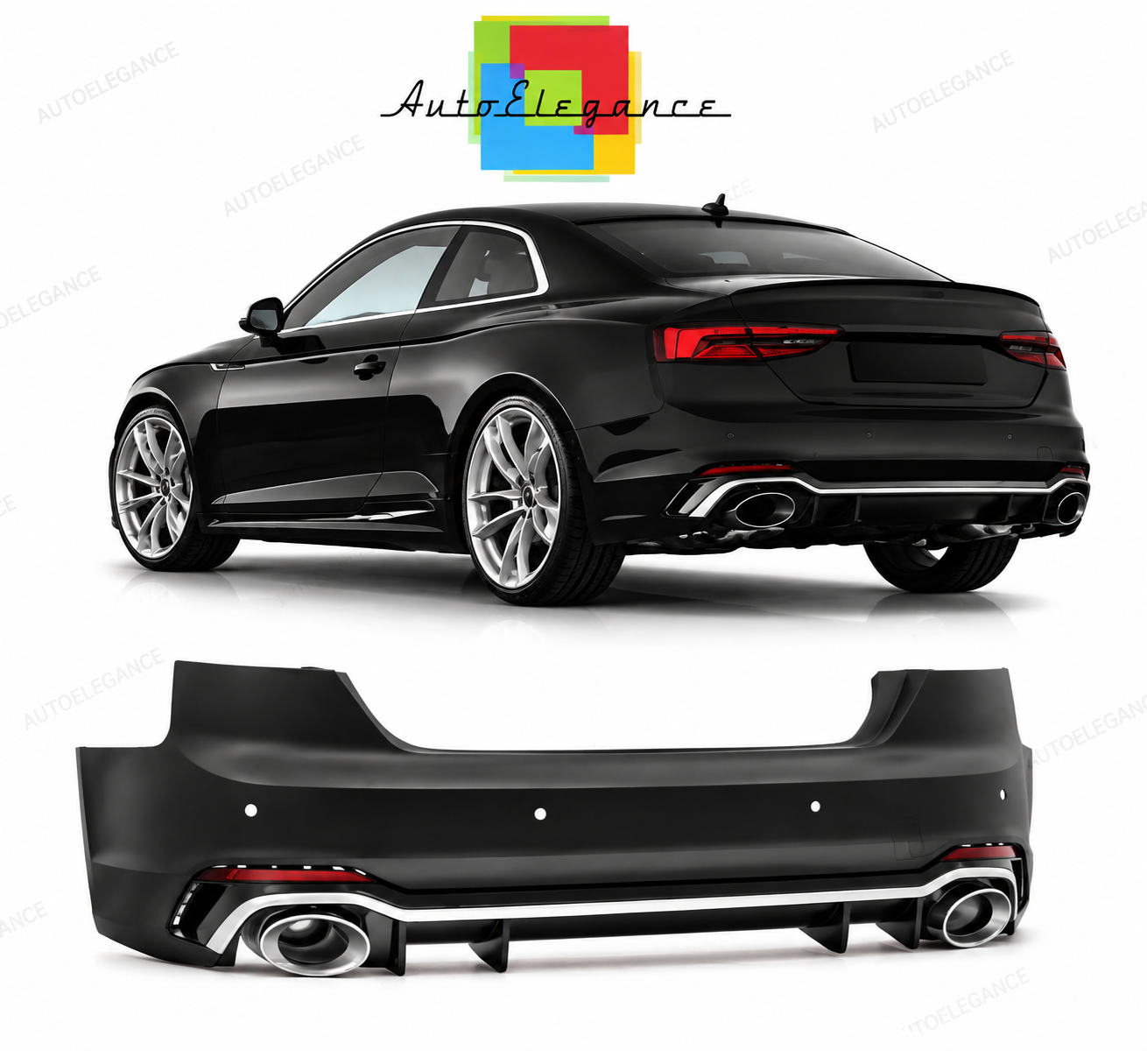 💕PARAURTI POSTERIORE PER AUDI A5 16- LOOK RS5💕