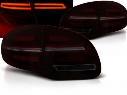 💫ART.4919 FARI POSTERIORI BARRA LED ROSSE FUME' SEQ PER CAYENNE 2010-2015💫