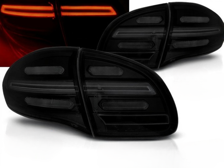💫ART.4911 Fari Posteriori a Barra LED Fume' SEQ per Porsche Cayenne 2010-2015💫