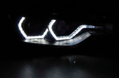 💕ART.10570 FARI ANTERIORI ADATTO  PER BMW 3 F30/F31 10.11 - 05.15 NERO calzan💕