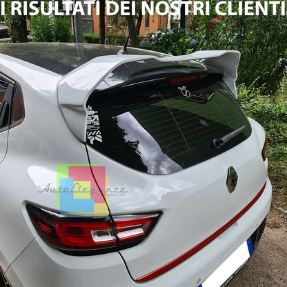 👉ART. 0112 SPOILER ADATTO PER RENAULT CLIO 4 IV STANDARD LOOK RS NERO LUCIDO👈