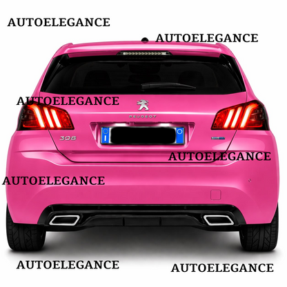 💫ART.9544 DIFFUSORE PEUGEOT 308 II 2013-2021 NERO LUCIDO TERMINALI OVALI💫