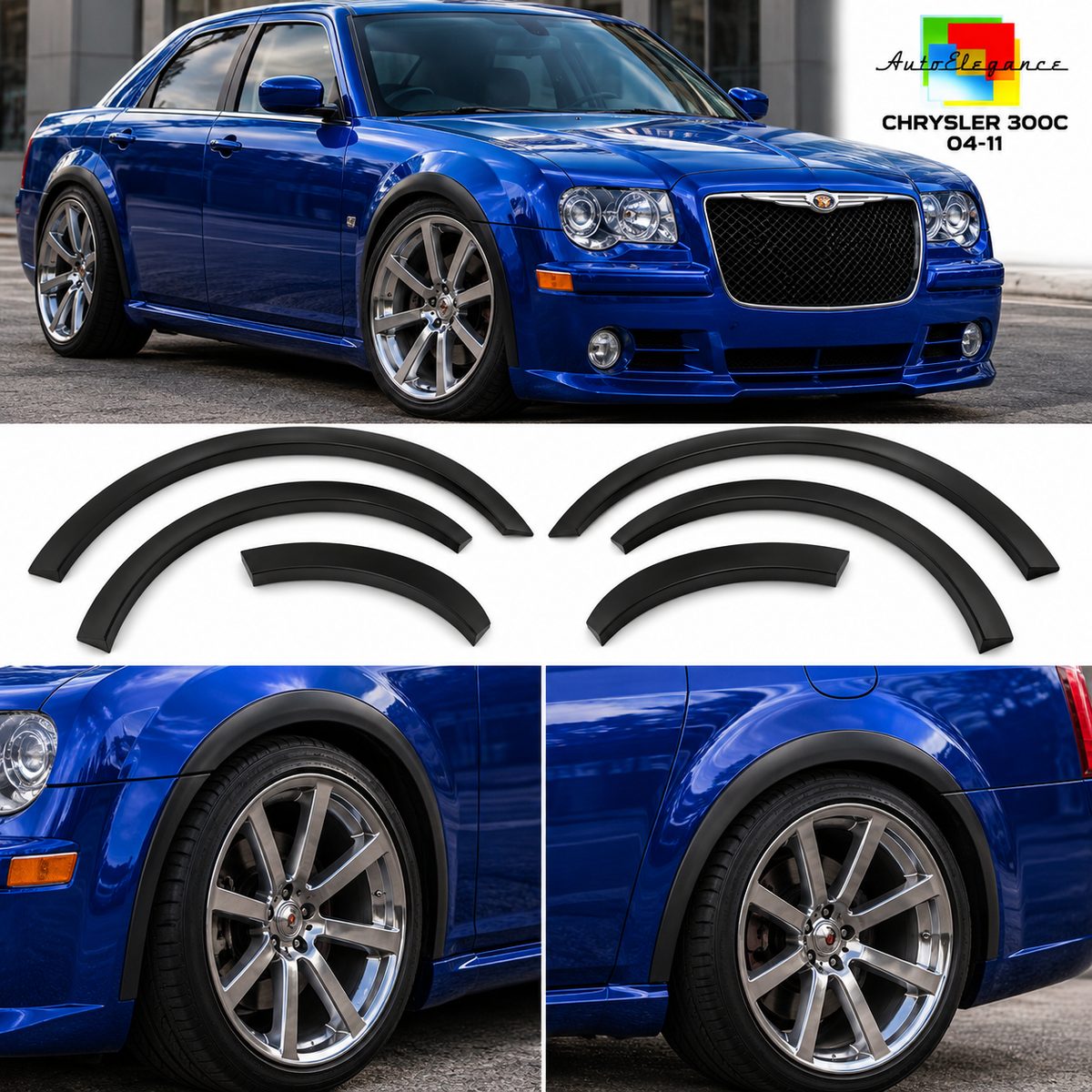 PARAFANGHI PASSARUOTA ADATTI PER CHRYSLER 300C 04-11,