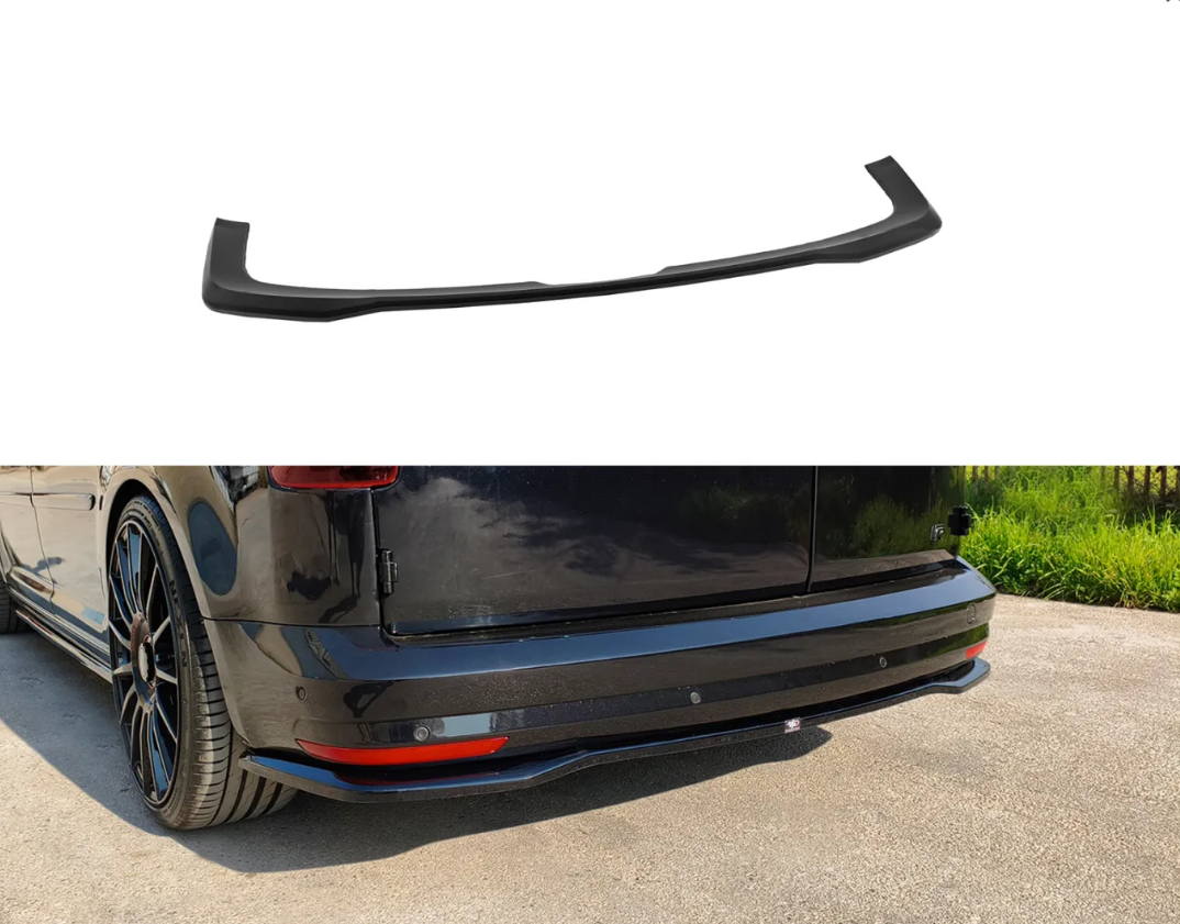 💕ART.9707 SPLITTER POSTERIORI Volkswagen Caddy Mk4 NERO LUCIDO 💕