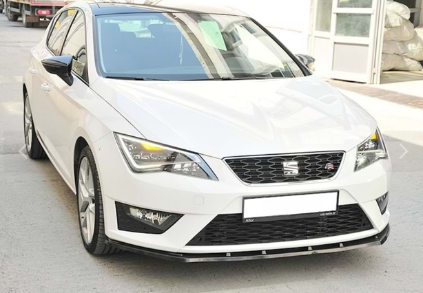 ART.9784  SPLITTER Seat Leon Mk3 2012+ NERO  LUCIDO