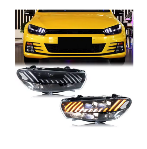 💕 FARI  ANTERIORI FULL  LED VW Scirocco 3 TSI TDI R 2009-2017 DRL💕
