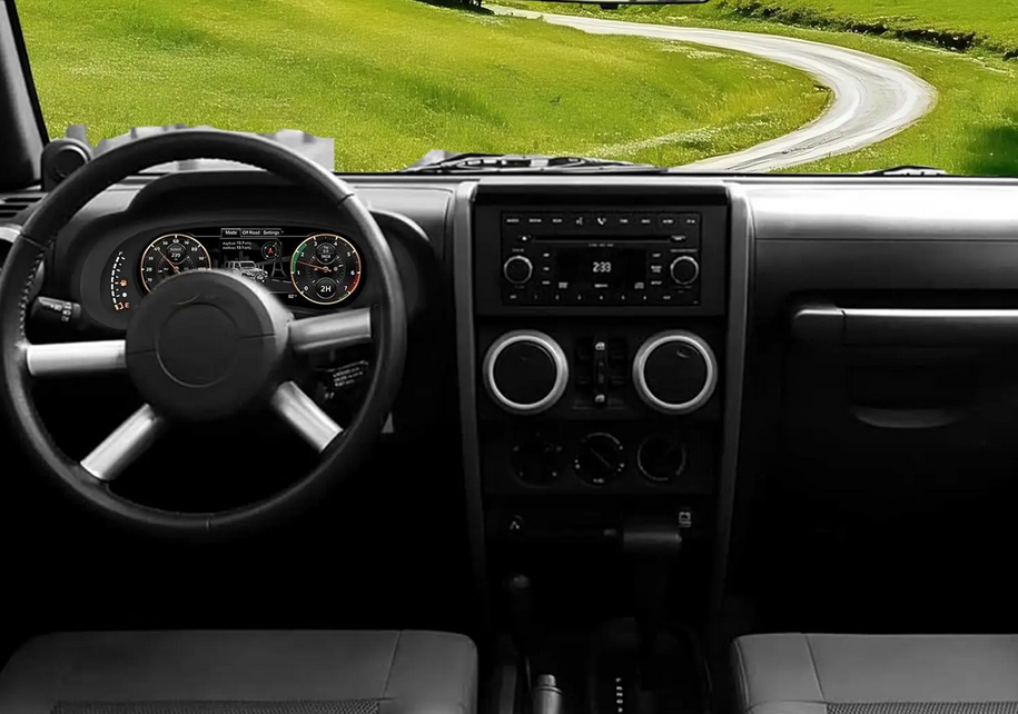 💕 VIRTUAL COCKPIT  JEEP  Wrangler JK 2007-2010 💕