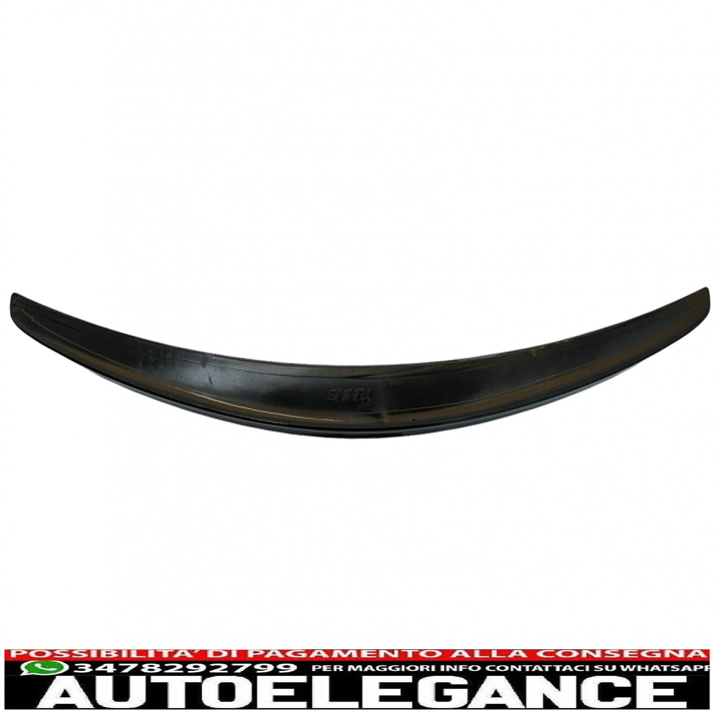 trunk spoiler suitable for mercedes s class w222 (2014-2020) piano black sport rear lip 