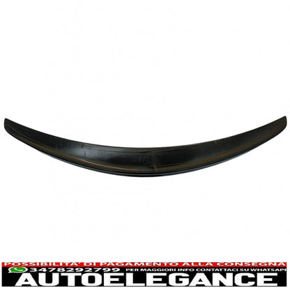 trunk spoiler suitable for mercedes s class w222 (2014-2020) piano black sport rear lip 