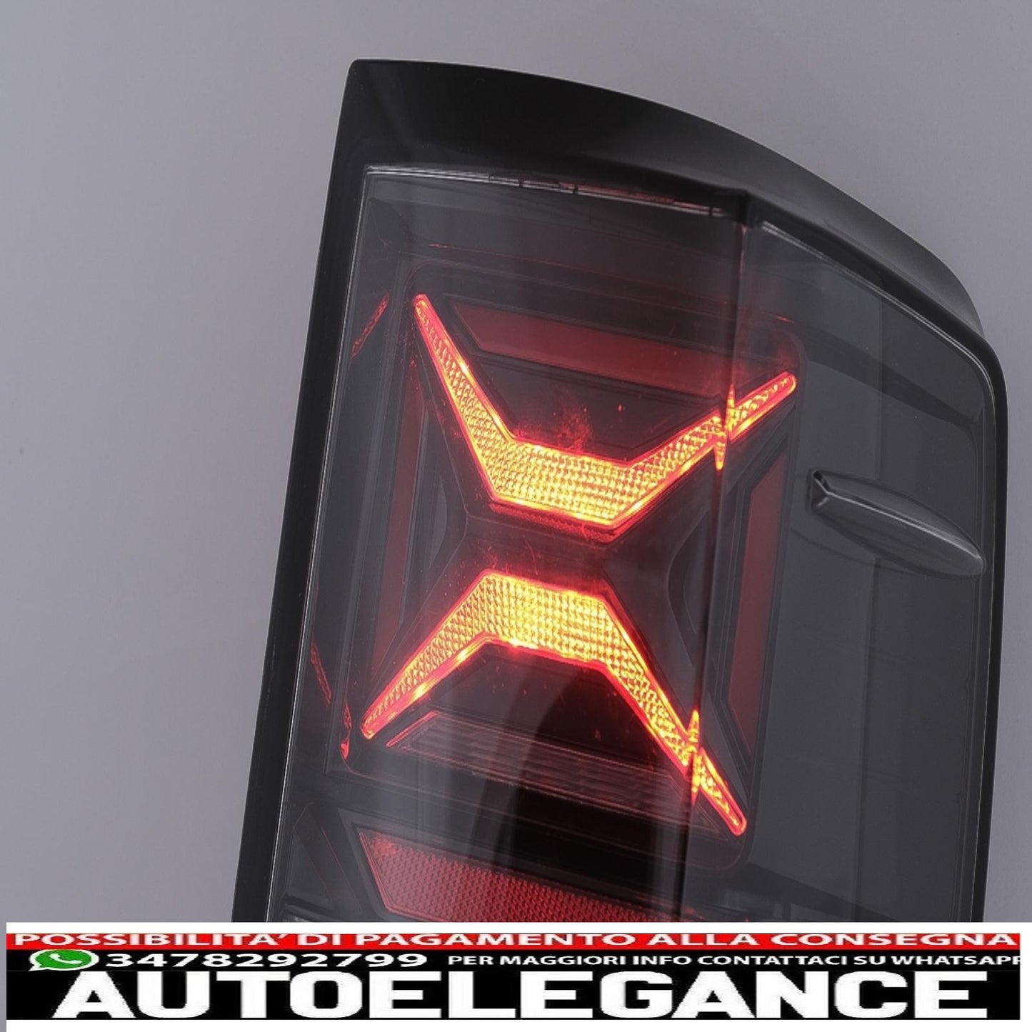 LED rear lights suitable for Ford Ranger (2012-2018) smoked with dynamic sequential direction indicators